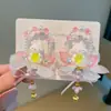 Novo Grampo de Cabelo Hanfu Estilo Chinês para Meninas, Acessório de Cabelo Infantil com Flores de Estilo Antigo, Franjas e Pérolas, Doce e Retrô