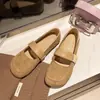 Zapatos Mary Jane de cuero esmerilado estilo retro para mujer, modelo nuevo de otoño 06, de suela plana, con una correa, de suela blanda, versátiles, de corte bajo