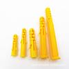 Taco de Expansión de Plástico para Curvina Amarilla Pequeña Taco de Nylon con Goma Partículas de Goma 6mm Expansión Gecko Taco para Muro Amarillo Verde Gris M6/M8