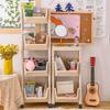 Estante de Almacenamiento Multicapa Estilo Ins con Ruedas para Snacks y Artículos Varios Carrito Móvil Artefacto de Almacenamiento para Dormitorio