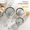 Espumadera de Acero Inoxidable, Filtro para Leche de Soya, Colador para Jugos y Sésamo, Cucharón para Fideos de Cocina Doméstica, Tamiz para Harina, Colador para Freír con Gancho