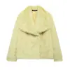 Venta Caliente de AliExpress ZA Comercio Exterior Transfronterizo Ropa de Mujer Abrigo Grande de Piel de Cordero Gruesa Nuevo Estilo de Invierno Piel