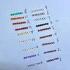 Ametista natural, cristal amarelo, ágata vermelha, ágata verde, alumínio magnésio, romã, romã vermelha, cristal de chá, base plana, superfície plana, 1.75MM