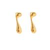 Aretes Europeos y Americanos Creativos Distintivos de Aleación Notas Gotas de Agua Moda Retro Aretes Creativos Simples para Mujeres