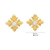 Conjunto de Colar e Brincos em Prata de Lei 925, Versátil Corrente para Suéter Estilo Francês Vintage, Brincos Simples Flor de Íris Estilo Maillard