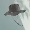 Sombrero de Sol de Ala Ancha para Exteriores de Verano con Logo Personalizado para Hombres y Mujeres, Sombrero de Pescador Impermeable de Secado Rápido, Sombrero Transpirable de Malla para Senderismo