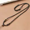 Corrente de Suéter Grossa, Cordão de Colar Trançado Artesanal de Ágata, Cordão de Pedra Jade, Cordão com Pingente de Jade, Cordão com Pingente de Abelha de Cera de Jade