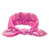 Nueva diadema de orejas de conejo de ameba transfronteriza, banda elástica para el cabello, tela de algodón anudada, diadema de flor de anacardo, banda deportiva para el cabello
