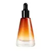 Botella cuentagotas esmerilada para aceites esenciales, botella dispensadora de serum de vidrio marrón, botella vacía para esencia líquida, productos de belleza y cuidado de la piel