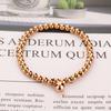 Pulsera de Pulsera Hecha a Mano con Cuentas Sólidas de Acero de Titanio DIY a la Moda para Mujer, Pulsera con Accesorios de Acero Inoxidable, Joyería Sencilla con Cuentas de Transferencia