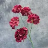 Flores artificiales de hortensia de múltiples cabezas para arreglos de boda, decoración de ventanas, arreglos florales, flores de seda hechas a mano, adornos de flores artificiales transfronterizos al por mayor