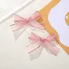 Lazo de Malla Dulce y Fresco de Colores Estilo Coreano con Bordes Plateados Accesorios Semi-Terminados para Manualidades Accesorios para el Cabello Accesorios para Zapatos y Calcetines