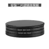 Estuche de Metal Negro para Filtros Caja de Almacenamiento para Filtros Rosca Apilable Aplicable para Filtro UV Filtro Polarizador Filtro ND Filtro de Estrella