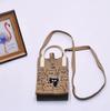 Bolso de Teléfono Móvil de Punto para Mujer de Gama Alta, Ins, Nicho, Hebilla Magnética, Bolso Tejido, Bolso de Hombro Cruzado Versátil, Bolso de Mano