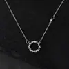 Colar Círculo, Lenda do Mar Azul, Colar do Mesmo Estilo de Zhixian, Colar de Prata do Mesmo Estilo, Joia Pingente Feminina, Pode Ser Enviado em Nome de Outros