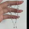 Prata Esterlina S925 Estilo Coreano Design de Nicho Senso de Design Retrô Zircônia Colar Estilo Coreano Simples Fashionável Corrente da Clavícula Atacado