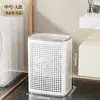 Cesto de Roupa Dividido para Uso Doméstico, Cesto de Lavagem de Grande Capacidade com Rodas, Cesto de Roupas Sujas para Banheiro, Cesto de Armazenamento de Roupas