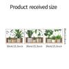 Nuevo FX-F432 Adhesivo Mural de Maceta de Planta Verde Embellecimiento de Fondo para Sala de Estar Adhesivo Decorativo de Pared Autoadhesivo para Habitación de Porche