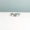 Anillo Creativo Tres en Uno de Corona para Mujer, Versátil Combinación de Tres Piezas Corona de Flores Ajustable Anillo de Diamantes Apilable Regalo