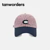 Gorra de Béisbol Retro Americana Clásica de Cuadros Bloque de Color para Hombres y Mujeres, Gorra con Visera Bordada Estilo Pareja Que Hace Que la Cara Se Vea Más Pequeña