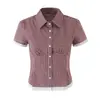 Ins estilo europeo y americano transfronterizo 2026 nueva moda para mujer de oficina empalme de encaje cuello camisero corte entallado camisa de traje a cuadros
