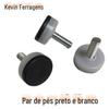 Outlet de Fábrica Espessado Preto e Branco Almofada Dupla Pé 8x 30 Pé Nivelador Inferior Móveis Mesa e Cadeira Pé Nivelador Ferragem Parafuso