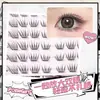 Pestañas Postizas sin Pegamento para Principiantes Wilderness Girl, Suaves Estilo Manga Natural Estilo Zorro Individuales Agrupadas Volumen Grande