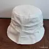 Sombrero de Pescador Irregular con Pliegues Estilo Mori Girl Japonés, Sombrero de Cubo para Salidas de Primavera y Verano, Protección Solar, Simple y Versátil, Adelgazante para la Cara
