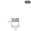 Mini Botellas Pequeñas de Vidrio, Botellas Pequeñas Selladas de Grado Alimenticio, Botellas Pequeñas de Vidrio para Medicina, Botellas Portátiles Dispensadoras de Concentrado de Bebida y Café