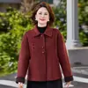Nueva Colección Otoño/Invierno 2026: Abrigo de Lana Doble Cara Corto con Cuello de Solapa para Mujeres de Mediana Edad y Mayores, Estilo Petite y Elegante