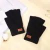 Novas Luvas Quentes Meio-Dedo, Flexíveis e Convenientes para Escrever, Quentes e Espessadas, Luvas à Prova de Frio de Imitação de Caxemira para Homens e Mulheres