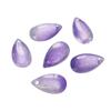 8 * 14mm gota de água de vidro pingente contas de vidro transparente diy handmade hairpin brincos pulseira jóias atacado
