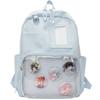 Nueva Mochila Estilo Universitario Japonés Mochila para Estudiante de Secundaria y Preparatoria Mochila Escolar Transparente de Alto Color con Dibujos Animados y Linda