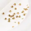 Clipe de Posicionamento de Aço Inoxidável Contas de Posicionamento Fivela de Acabamento Acessórios para Joias Artesanais DIY Clipe de Posicionamento Elegante Classe 18K Fivela de Fio