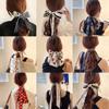 Nuevo Estilo Mismo que Zhao Liying Cinta Larga Cinta Larga Cinta para el Pelo Larga Cinta para el Pelo Bufanda de Seda Enrollada Corbata para Bolso Seda de Imitación