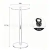 Modelo BSF306 [Personalizado]: Cor gradiente transparente, mesa de centro de acrílico removível, mini mesa redonda