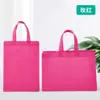 Bolsas no tejidas engrosadas, en stock, ecológicas para venta al por mayor, con alta capacidad de carga, diseño tridimensional e impresión personalizable con texto e imágenes.