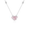 S925 Sterling Silver Guardian colar de coração feminino Rei Glória Da Ji empregada café amor coração em forma de cadeia de clavícula atacado