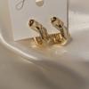 Aguja de Plata 925 Aretes Asimétricos Coreanos Dongdaemun Elegantes y Modernos Diseño Popular Elegante Joyería para la Oreja para Mujeres