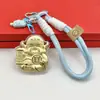 Moda Versátil Hazte Rico Inmediatamente Tesoro Princesa Por Favor Hazte Rico Llavero Creativo Colgante para Bolso Artículo de Moda
