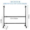 Suporte móvel grande para quadro branco, suporte oval de barra única/dupla para quadro branco/preto, suporte reforçado, estrutura de quadro branco, design flip-top