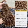 Venta al por mayor de tintes para el cabello y fabricación de pelucas, Mechones de cabello humano real, Trenzado de cabello humano vietnamita de onda profunda