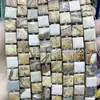 10mm Ágata de Cristal Jade Quadrado Feito à Mão com Contas Quadrado Plano Peça Cortada Acessórios para Joias Contas Soltas Atacado