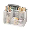 Porta-Canetas para Mesa de Escritório, Adequado para Estilo Simples, Multifuncional, Caixa Organizadora Porta-Canetas de Papelaria com Grade Simples para Estudantes