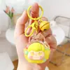 Corrente de Bolsa Criativa Porta-Copo Pendurado Contas Coloridas Coelho Fantasia Acrílico Areia Movediça Óleo Boneca Pingente Pequeno Criativo Menina Pequeno Presente