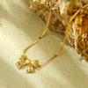 Europa y Estados Unidos INS tendencia viento moda transfronteriza explosivos oro de 18 quilates acero de titanio temperamento combinable joyería de perlas de mariposa de alta gama