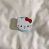 Gato Negro con Lazo Negro Estilo Dibujo Animado - Soporte Magnético para Teléfono, Soporte de Escritorio, Gadget Lindo y Versátil para Ver Series