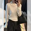 Camisa Polo de tricô elegante e sofisticada no estilo "old money" para mulheres, top de base de alta qualidade para outono e inverno, blusinha estilosa