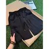 Pantalones Cortos de Satén Sedoso Hielo Frío Estilo Old Money para Hombre, Verano Textura Americana de Secado Rápido Transpirables