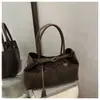 Bolso Transfronterizo de Gran Capacidad Estampado de Leopardo para Mujer 2025 Nuevo Otoño e Invierno Retro Versátil Bolso de Hombro Bolso Tote para Viaje